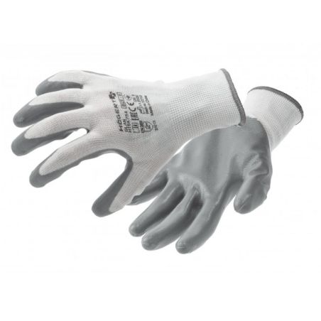 GTVHT5K75510W Pirštinės padengtos nitrilu Hogert HT5K755-10-W (10 dydis, pilkos) iš UAB SINTAS