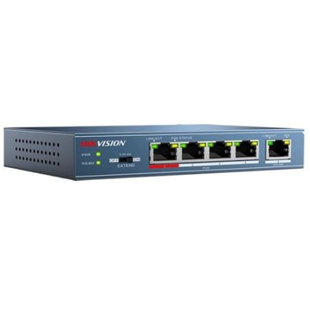 SWITCHDS3E0105PE 4 prievadų, 4 PoE komutatorius Hikvision DS-3E0105P-E iš UAB SINTAS