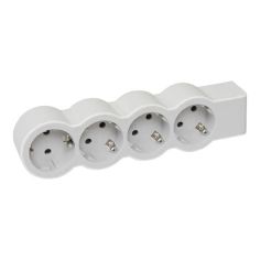 LEGRAND694575 4-vietų ilgiklis su įžeminimu Legrand 694575 (be laido, baltas) iš UAB SINTAS 2