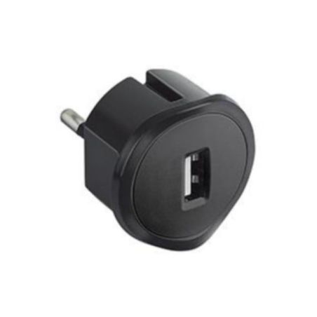 L050681 Įkrovimo lizdas USB Legrand 050681 (juodas, 5V 1.5A) iš UAB SINTAS