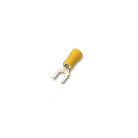 NAU6/4 AU presuojama izoliuota šakutė M4 (6 mm², geltona) iš UAB SINTAS