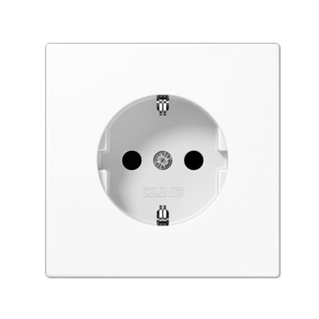 JUNGLS1520WW Kištukinis lizdas su įžeminimu JUNG LS1520ww (baltas, 16A/250V) iš UAB SINTAS