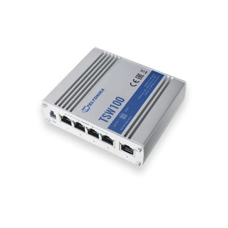 SWITCHTELTSW100 5 prievadų, 4 PoE prievadų komutatorius TELTONIKA TSW100 iš UAB SINTAS