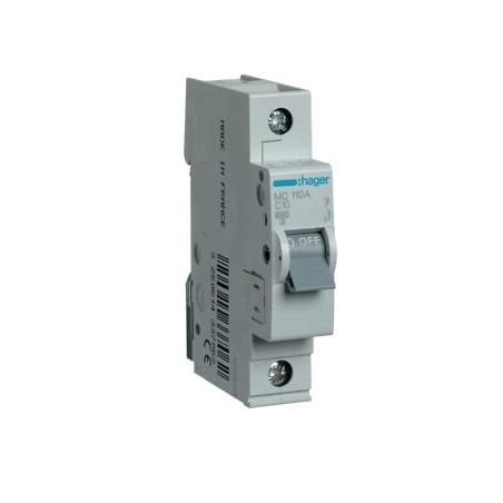 HMC110 Automatinis jungiklis Hager MC110 (10A, 1P, 230V, 6kA) iš UAB SINTAS