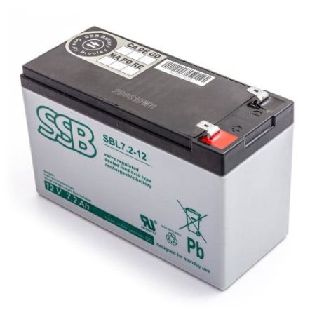 SBL7.2/12 Akumuliatorius SSB SBL (7.2Ah, 12V, F1) iš UAB SINTAS