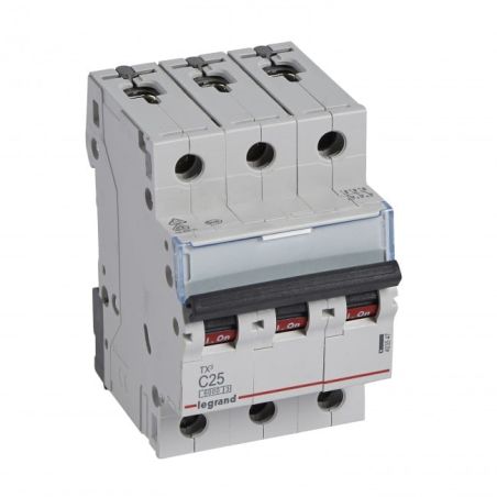 LAUTOMAT3P25ACMCBTX Automatinis jungiklis MCB RX3 TX 6000 Legrand 403547 (25A, 3P, 400V, 6kA) iš UAB SINTAS