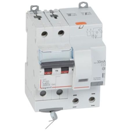 L411159 Srovės nuotekio relė su automatiniu jungikliu Legrand 411159 (C, 20A, 4P, 30mA, 230V) iš UAB SINTAS