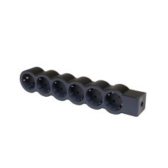 LEGRAND694580 6-vietų ilgiklis su įžeminimu Legrand 694580 (be laido, juodas) iš UAB SINTAS 2