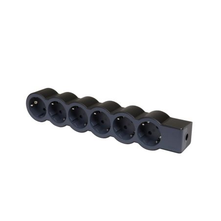 LEGRAND694580 6-vietų ilgiklis su įžeminimu Legrand 694580 (be laido, juodas) iš UAB SINTAS