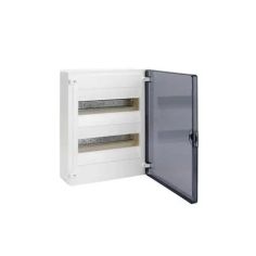 HVS212TD GOLF2 plastikinis virštinkinis skydelis VS212TD 2x12 mod. Hager (permatomos durelės, IP40) iš UAB SINTAS 2
