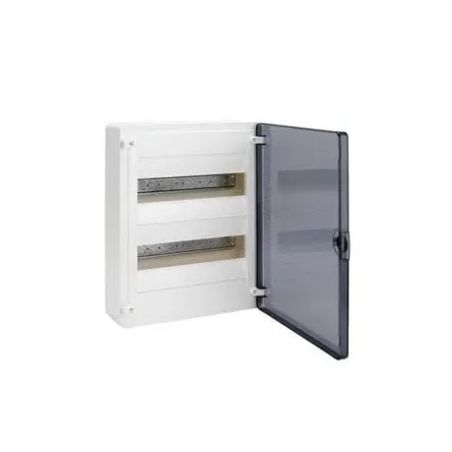HVS212TD GOLF2 plastikinis virštinkinis skydelis VS212TD 2x12 mod. Hager (permatomos durelės, IP40) iš UAB SINTAS