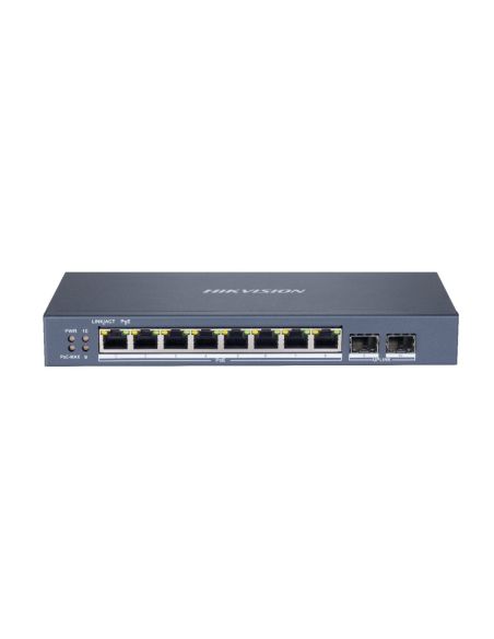SWITCHDS3E1510PSI 10 prievadų, 8 PoE prievadų komutatorius Hik-vision DS-3E1510P-SI iš UAB SINTAS