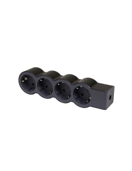 LEGRAND694576 4-vietų ilgiklis su įžeminimu Legrand 694576 (be laido, juodas) iš UAB SINTAS