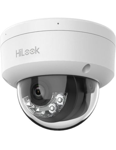 TVKIPIPCD120HLUF28 HiLook dome IPC-D120HA-LU F2.8 (balta, 2 MP, 30 m. IR, 30 m. LED, Hybrid Light) iš UAB SINTAS