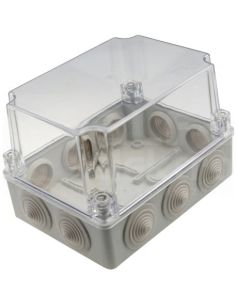 PAW406HP Hermetinė dėžutė su sandarikliais ir skaidriu dangteliu Pawbol S-BOX 406H-P (190x110x140) iš UAB SINTAS 2
