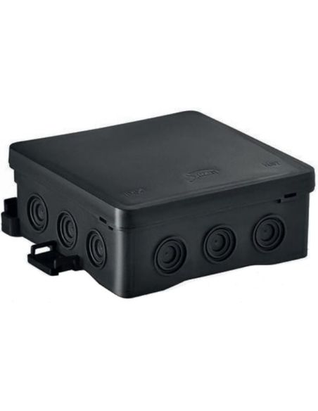 SIM35349107 Hermetinė paskirstymo dėžutė Simet NS7 35349107 (juoda, 100x100x40mm, IP54) iš UAB SINTAS