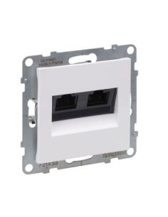 L721153 Baltas 2xRJ45 UTP 6 lizdas SUNO Legrand 721153 iš UAB SINTAS 2