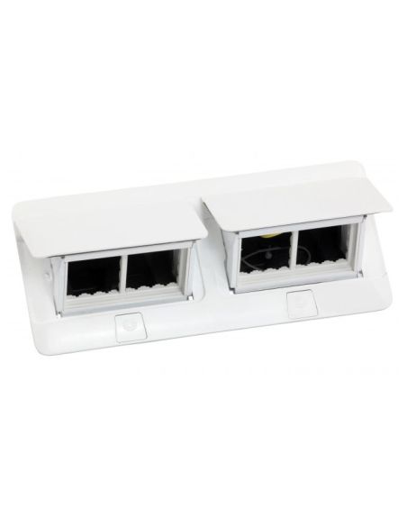 LMODDEZ2X4 Įleidžiama modulinė dėžutė 2x4 mod. Legrand 654004 (metalinė, balta) iš UAB SINTAS