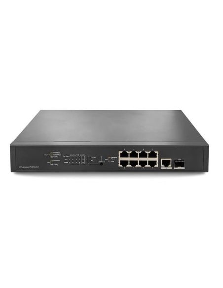 SWITCHUTP3310TSPSBL2 10 prievadų 8 PoE prievadų komutatorius Utepo UTP3-3310TS-PSB-L2 iš UAB SINTAS