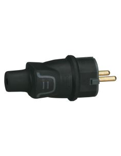 LEGRAND050342 Guminis kištukas Legrand 050342 (juodas, laidas tiesiai, 16A, 250V) iš UAB SINTAS 2