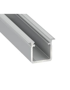 LUMPROFG2MS Aliuminis įleidžiamas profilis Lumines LED juostoms (pilkas, pagilintas, 2m) iš UAB SINTAS 2