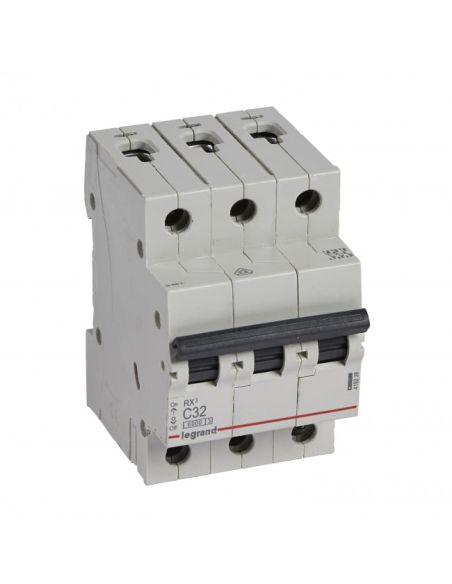 LAUTOMAT3P32AC Automatinis jungiklis MCB RX3 Legrand 419238 (32A, 3P, 230V, 6kA) iš UAB SINTAS
