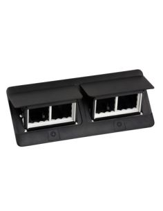 L654005 Įleidžiama modulinė dėžutė 2x4 mod. Legrand 654005 (metalinė, juoda) iš UAB SINTAS 2