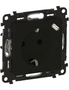 LEGRAND756335 Kištukinis lizdas su USB-C įkrovimo lizdu Valena Life Legrand 756335 (juoda) iš UAB SINTAS 2