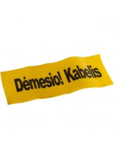SIGNJDEMKAB300M Signalinė juosta "Kabelis" 0.5mm x 250mm (300m) iš UAB SINTAS 2