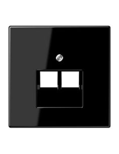 JUNGLS9692UASW Kompiuterinio lizdo apdaila JUNG LS969-2UASW (juoda, 2xRJ45) iš UAB SINTAS 2