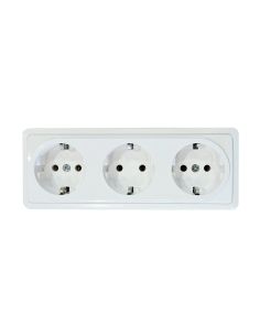 VILMSL250ROZ3BAL Trivietis virštinkinis kištukinis lizdas su įžeminimu Vilma SL+250 RP16-031 SL+ V (white) iš UAB SINTAS 2