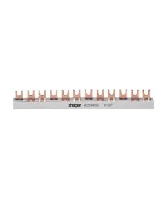 HKDN363B Izoliuota sujungimo šyna Hager KDN380A (3P, 57 mod., 10mm) iš UAB SINTAS 2