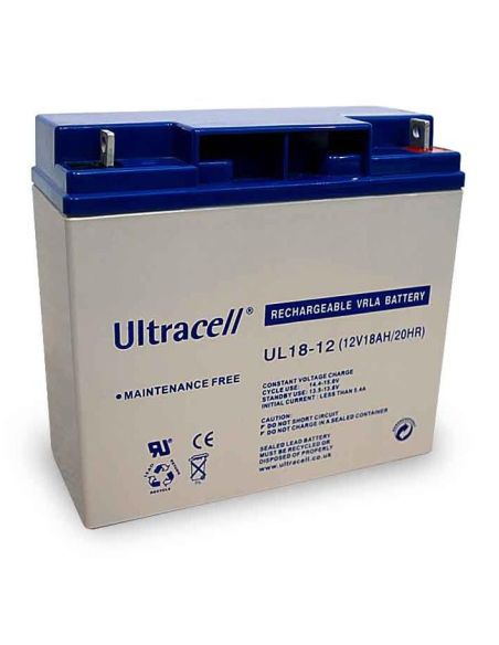 AU18/12 Akumuliatorius Ultracell UL18-12 (18 Ah, 12V) iš UAB SINTAS