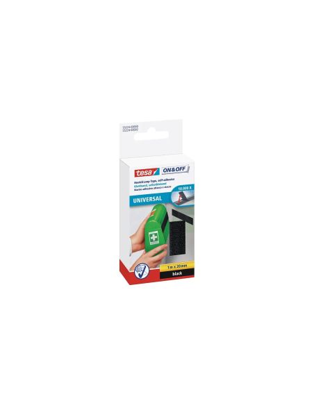 VIZOTPLATPROJ ONOFF plataus profilio lipni juosta TESA 1m x 20mm 55224-00003-01 (juoda) iš UAB SINTAS