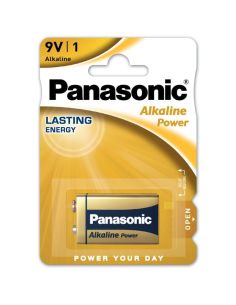 BATERIJA6LR61/9V Baterija Panasonic Alkaline 6LR61/6LF22/9V Krona (1 vnt.) iš UAB SINTAS 2