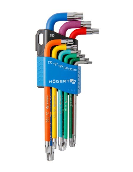 GTVHT1W817 Torx raktų rinkinys Hogert HT1W817 (9 vnt) iš UAB SINTAS
