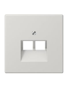 JUNGLS9692UALG Kompiuterinio lizdo apdaila JUNG LS969-2UALG (pilka, 2xRJ45) iš UAB SINTAS 2