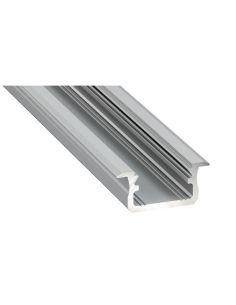 LUMPROFB2MS Aliuminis anoduotas profilis Lumines LED juostoms (įleidžiamas, pilkas, 2m) iš UAB SINTAS 2
