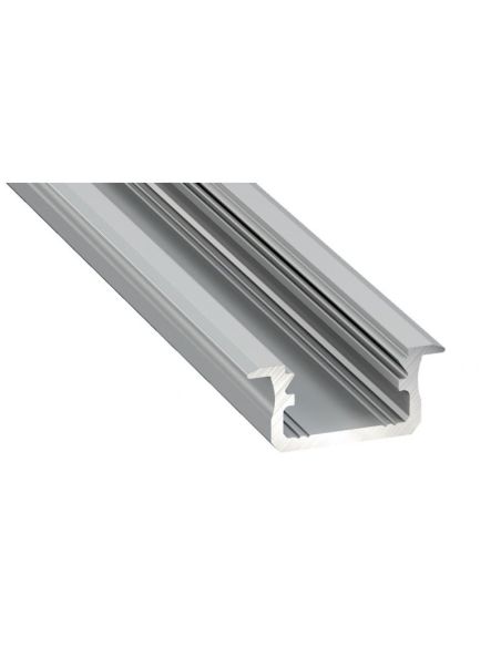 LUMPROFB2MS Aliuminis anoduotas profilis Lumines LED juostoms (įleidžiamas, pilkas, 2m) iš UAB SINTAS
