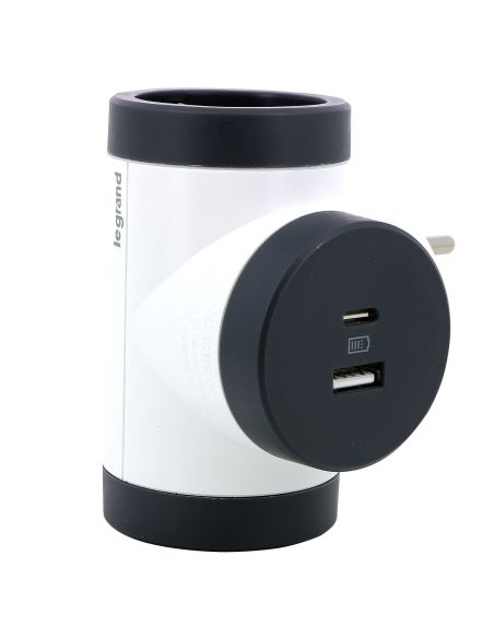 LEGRAND694522 Šakotuvas + USB A + USB C tipo jungtys Legrand 694522 (2 vietų) iš UAB SINTAS