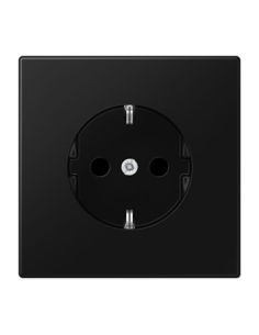 JUNGLS1520SWM Kištukinis lizdas su įžeminimu JUNG LS1520SWM (juodas, matinis, 16A/250V) iš UAB SINTAS 2