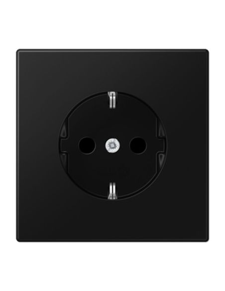 JUNGLS1520SWM Kištukinis lizdas su įžeminimu JUNG LS1520SWM (juodas, matinis, 16A/250V) iš UAB SINTAS