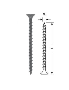 D3545F Sraigtas STARFIX gipsas-medis 3.5x45/F (juodas, 150vnt) iš UAB SINTAS 2