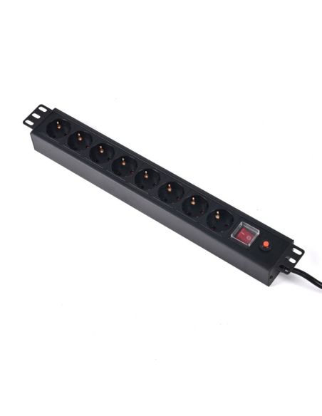 ESPMP8X22010/16A Maitinimo panelė 19'' 8X220V su viršsrovio apsauga iš UAB SINTAS