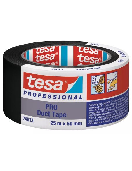 VIZOTAUDSIN25X50J Audinio juosta TESA STANDART (juoda) 25m x 50mm 74613-0000-00 iš UAB SINTAS