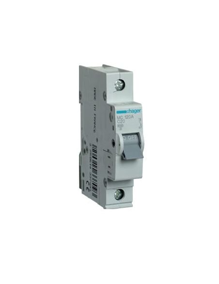 HMC125 Automatinis jungiklis Hager MC125 (25A, 1P, 230V, 6kA) iš UAB SINTAS