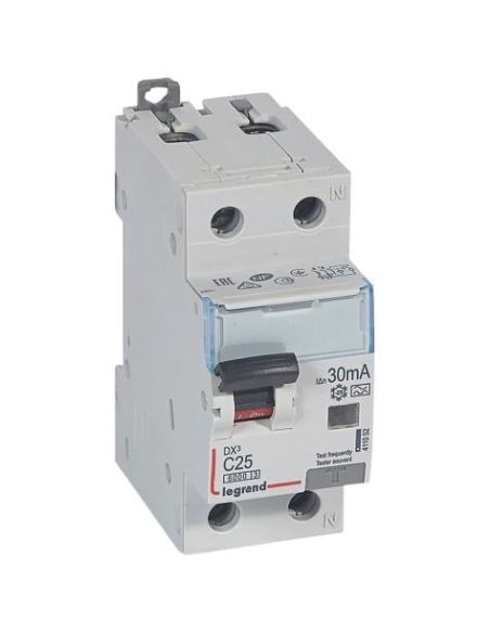 L411053 Srovės nuotekio relė su automatiniu jungikliu Legrand 411053 (C, 32A, 2P, 30mA, 230V) iš UAB SINTAS