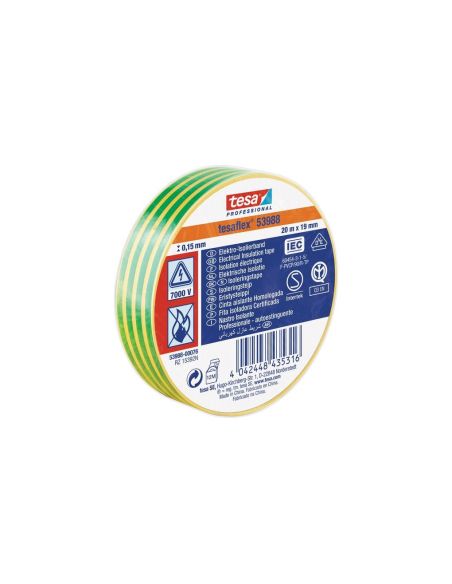 VIZOTGZ20 Izoliuojanti juosta TESA (geltona/žalia) 20m x 19 mm 53988-00081-00 iš UAB SINTAS