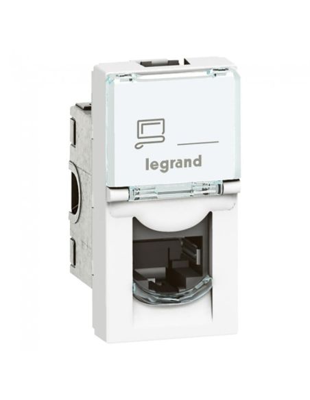 LMOSAICSTP6A1MOD RJ45 lizdas Mosaic STP 6A Legrand 076573 (white) iš UAB SINTAS
