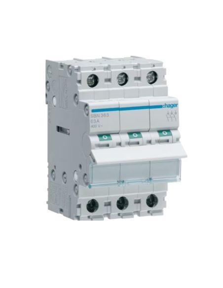 HSBN363 Modulinis jungiklis Hager SBN363 (3 mod, 63A, 3P) iš UAB SINTAS